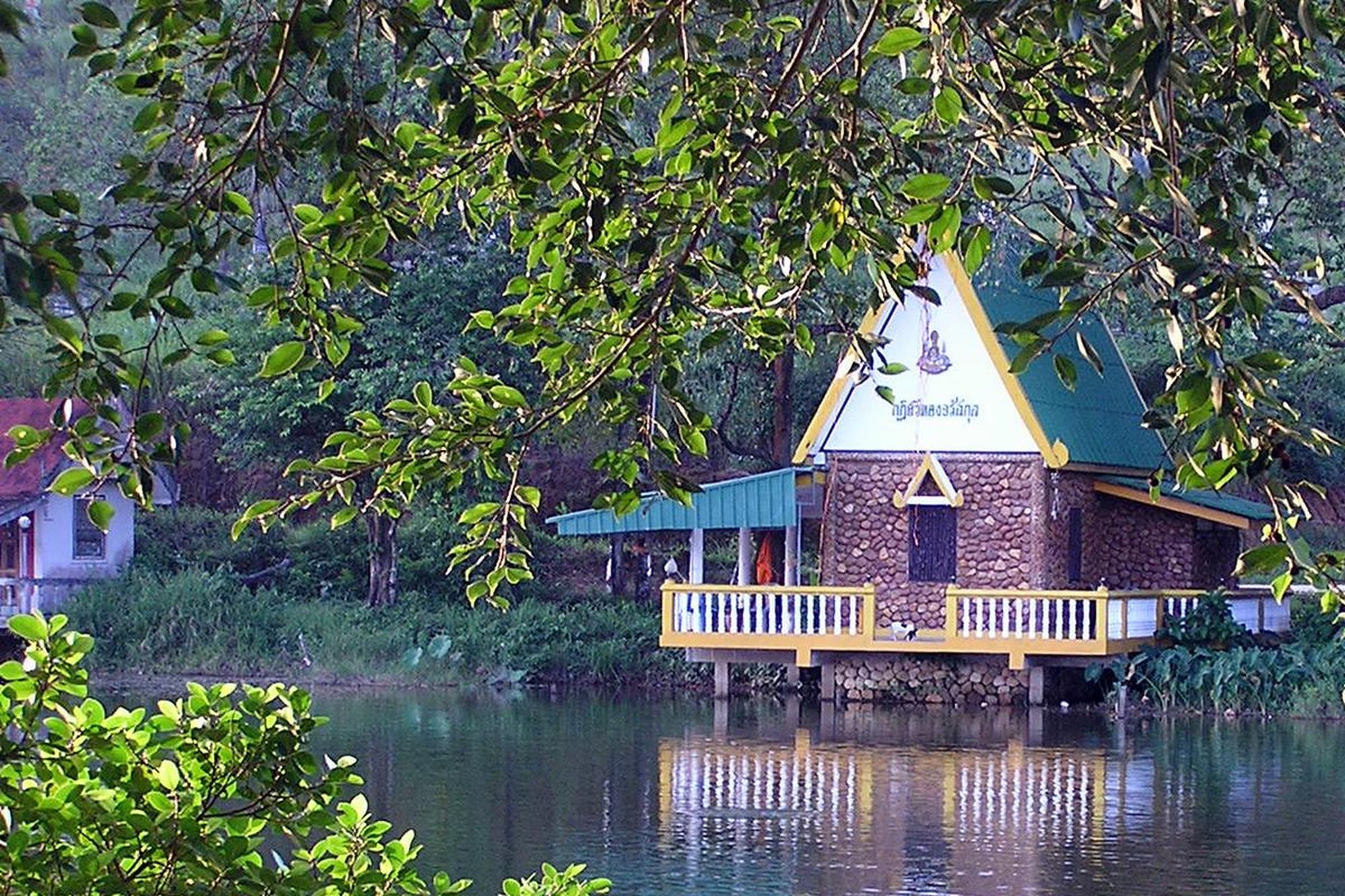 Quiet monk quarters in a Ranong lake.